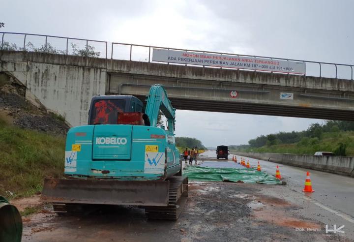 Ini Titik KM yang Sedang Dalam Perbaikan di Jalan Tol